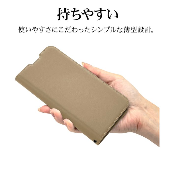 iPhone16用 手帳型ケース サイドマグネット MagSafe対応