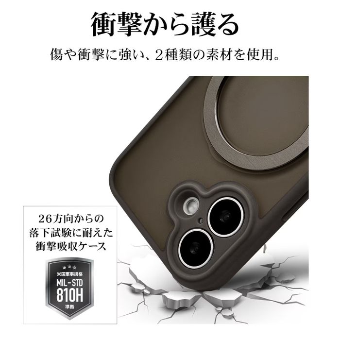 ソラフル様  16袋目 iPhone 16用 ZEROSAFE SHAFT カメラ周囲保護 MagSafe対応 360
