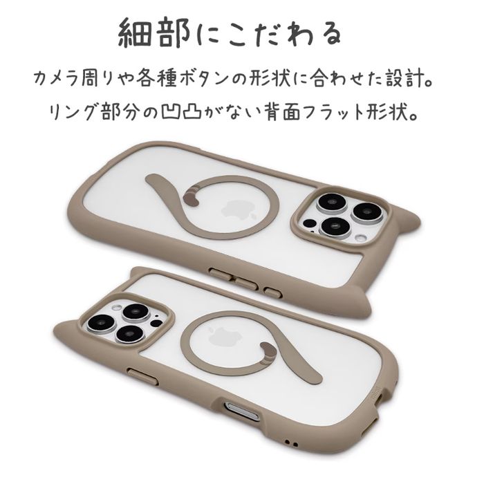 iPhone 16 Pro Max用 MIMI 猫耳ハイブリッドケース TPU×PC
