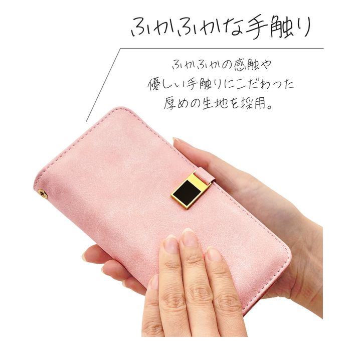Google Pixel 9a用 VIVIANA手帳型ケース（ライトピンク