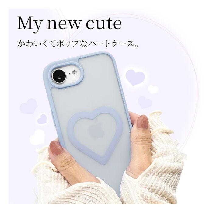 iPhone 16e用 MagSafe対応 Mignu TPU×PCケース（ブルー×フロスト