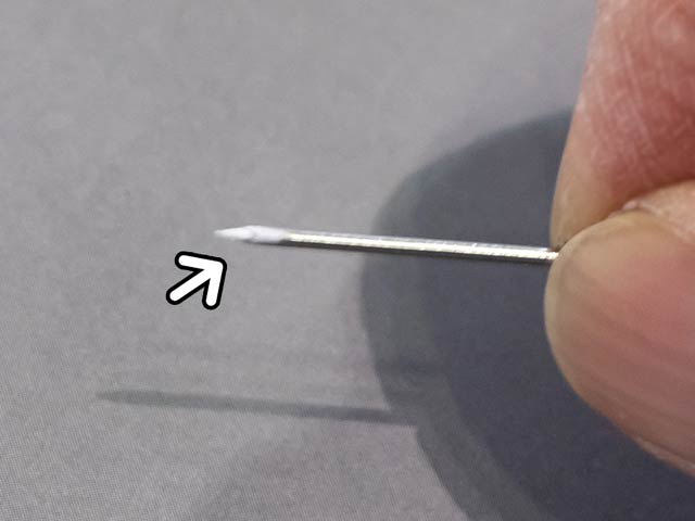白い粉が付着する