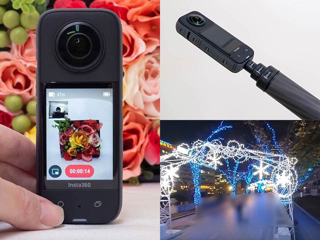 美品　insta 360 one x  スティック　と　予備バッテリー　も付属