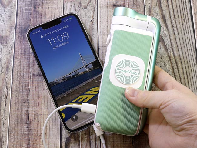 USB-Cケーブルでの急速充電も可能です