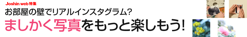 お部屋の壁でリアルインスタグラム？ ましかく写真をもっと楽しもう！