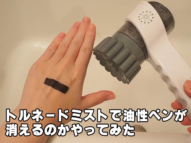 【動画】油性インクがシャワーだけで本当に消える?