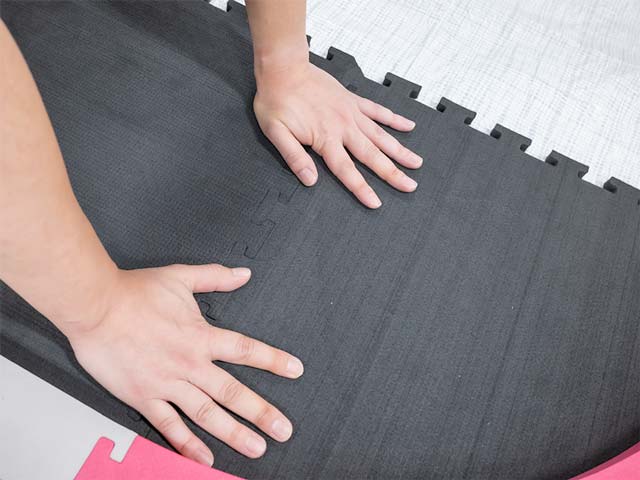 段差ができないように注意