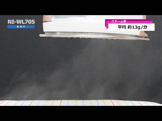 【動画】705と405のスチーム量の違い