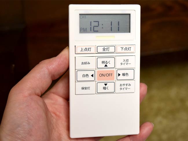 LEDシーリングライト DXL-81213 付属のリモコン