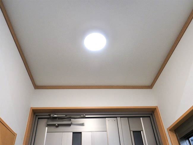 電気がついた。あれ?