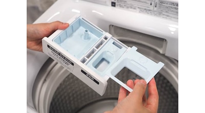 洗剤投入ケースの水洗い