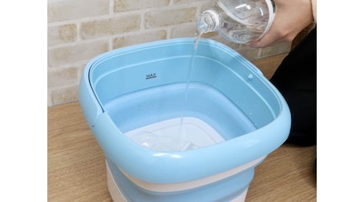 洗濯機に比べて使用する水が少ない