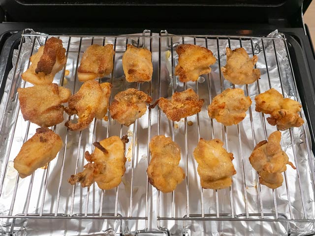 加熱後。表面は美味しそうになった