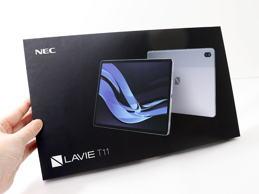 NECの大型タブレットパソコン『LAVIE T1195/BAS』は、動画やゲームを