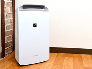 シャープ 冷風・衣類乾燥除湿機(木造11畳/コンクリート造23畳まで アイスホワイト) CM-J100-W