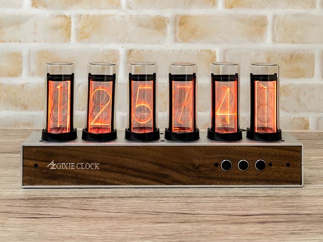 レトロモダンなデザインが最高！ニキシー管風置時計 Gixie Clock wifi