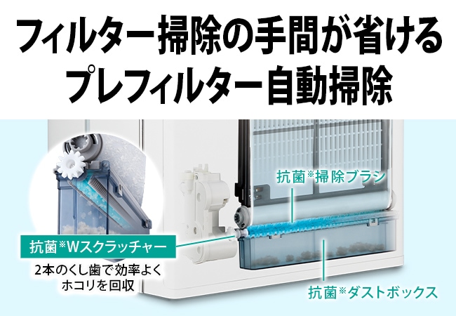 プレフィルター自動掃除