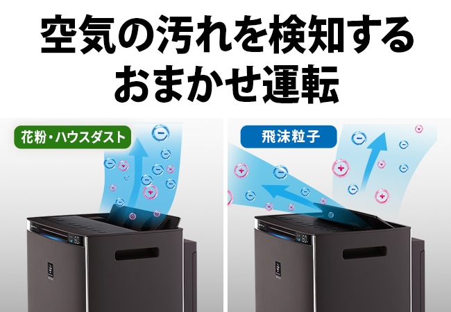 空気の流れを検知するおまかせ運転