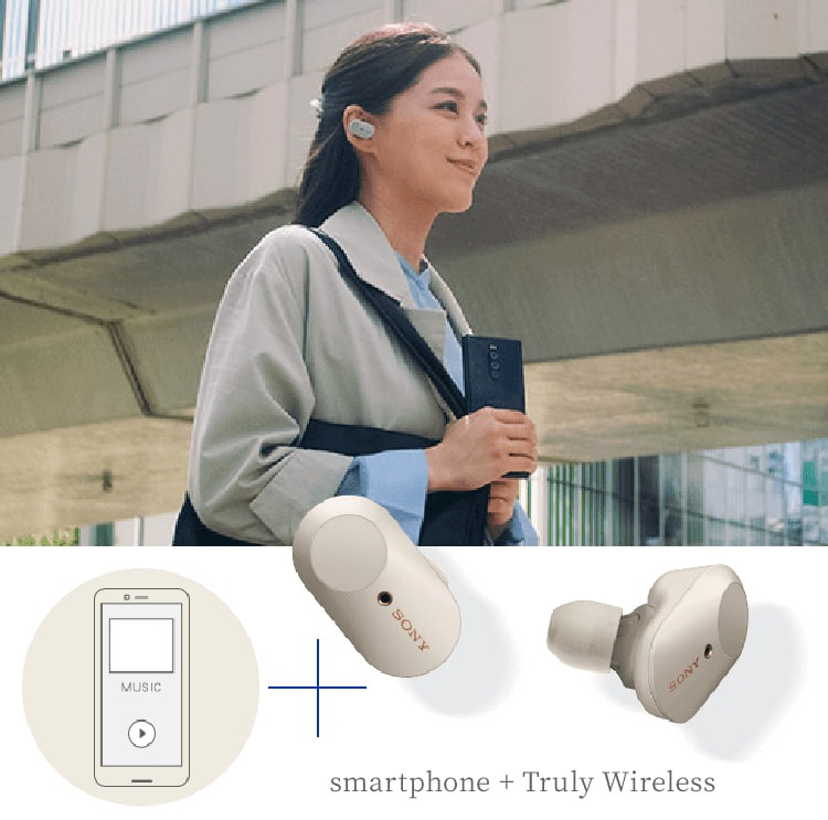 smartphone + Truly Wireless：WF-1000X M3