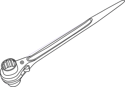 両口ラチェットレンチ