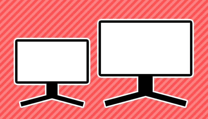 画面サイズ:プレイするゲームでおすすめスペックは異なる