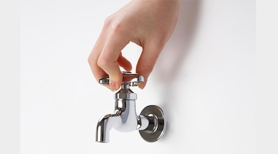 使用しないときは給水栓を閉める
