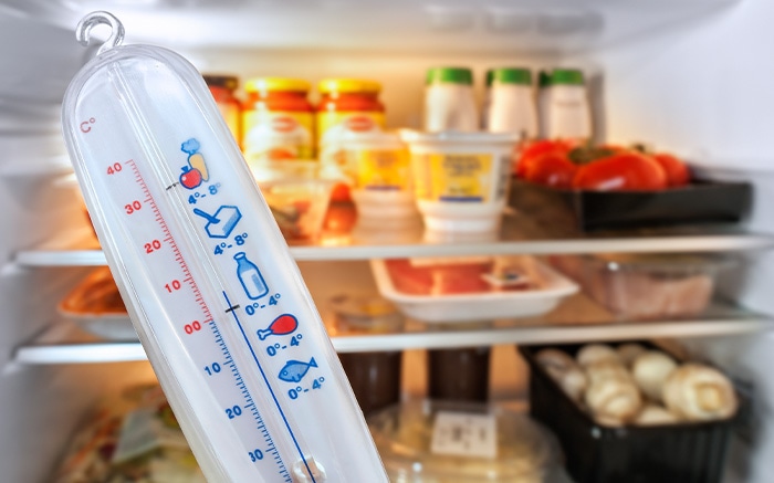 冷蔵室の適正温度:約2~6℃