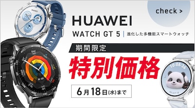 【期間限定】HUAWEI WATCH GT 5 特別価格