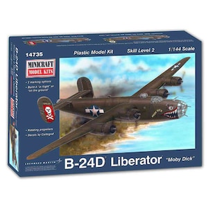 �~�j�N���t�g�b�y�Đ��Y�z1/144 WW.II �A�����J���R B-24D ���x���[�^�[ �h���r�[�E�f�B�b�N�h�yMC14735�z�bMC14735 B-24D