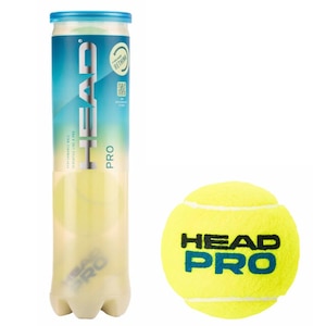 HEAD(ヘッド)｜硬式テニスボール HEAD PRO(ヘッドプロ) 4球入りボトル｜HTM-571714