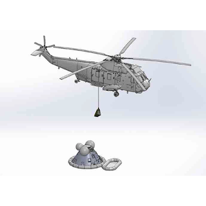 【再生産】1/72 アポロ月からの帰還 SH-3D ”Helo66” ＆アポロ司令船【DR11026】
