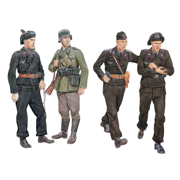 ドイツ軍兵士プラモデル完成品 ドイツ国防軍戦車兵 (プラモデル) - ホビーサーチ ミリタリープラモ
