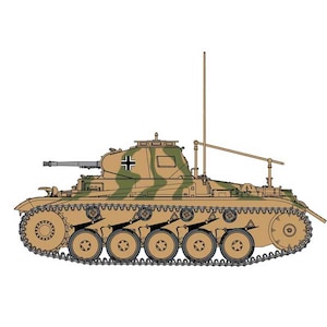 【再生産】1/35 WW.II ドイツ軍 Pz.Beob.Wg.IIAusf.A-C II号戦車砲兵観測車タイプ【DR6812】