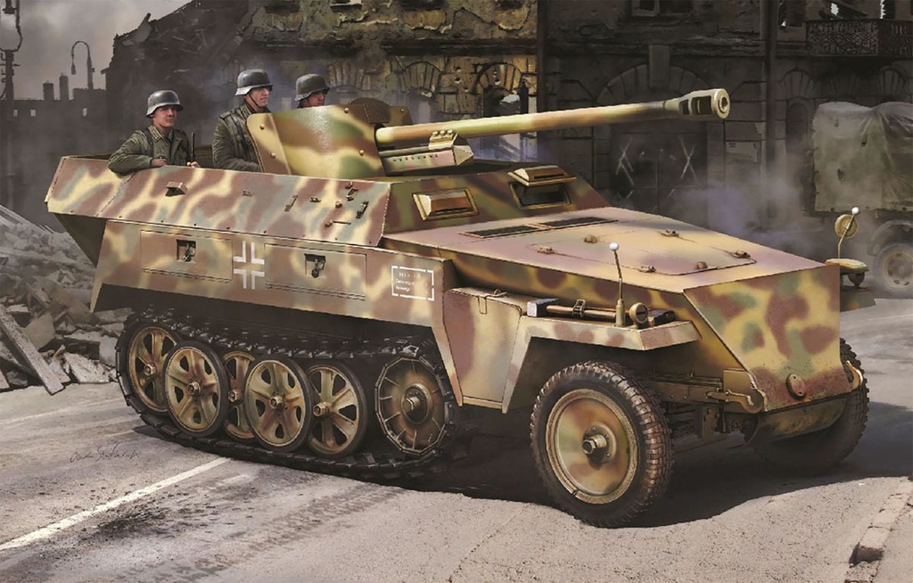 プラモデル　1/35 WW.II ドイツ軍 Sd.Kfz.250 ノイ 5cm Pak38対戦車砲搭載型 マジックトラック付属 [DR6884MT] 1/35 WW.II ドイツ軍 Sd.Kfz.250 ノイ 5cm Pak38対戦車砲搭載型
