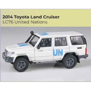 1/64 トヨタ ランドクルーザー LC76 2014 United Nations LHD【PA-55319】