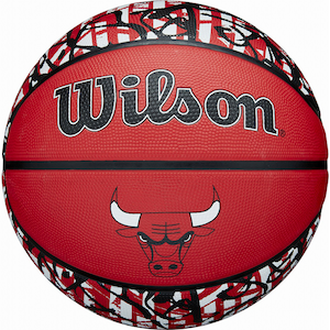 Wilson�i�E�B���\���j�bNBA TEAM GRAFFITI �o�X�P�b�g�{�[�� CHI BULLS(���o�[)  7�����i���b�h�j�bWIL-4024505XB7