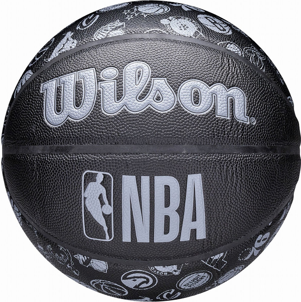 バスケットボール NBA ALL TEAM BSKT 7号球（ブラックxグレー