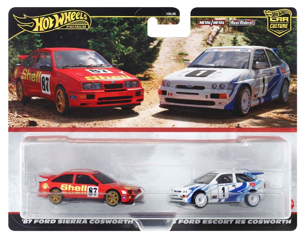 ホットウィール プレミアム 2パック '93 フォード エスコート RS