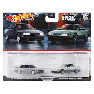 ホットウィール プレミアム 2パック’91 日産セントラ SE-R / 日産 シルビア (S13)【HYF04-9866】