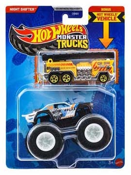 ホットウィール モンスタートラック + ダイキャストカー ナイト