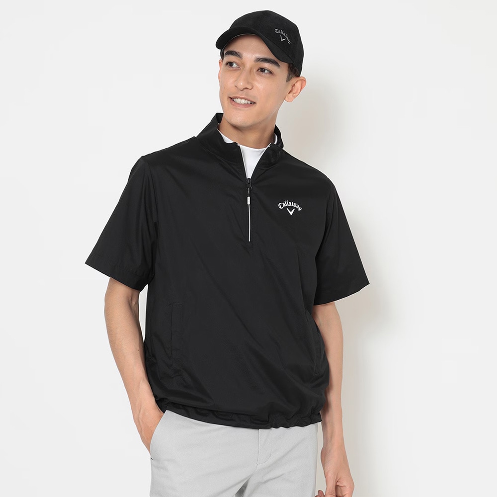 【新品未使用】1102 ラッセルノ ハーフジップブルゾン メンズ サイズ5 Callaway キャロウェイ 半袖 ハーフジップブルゾン 8WAY