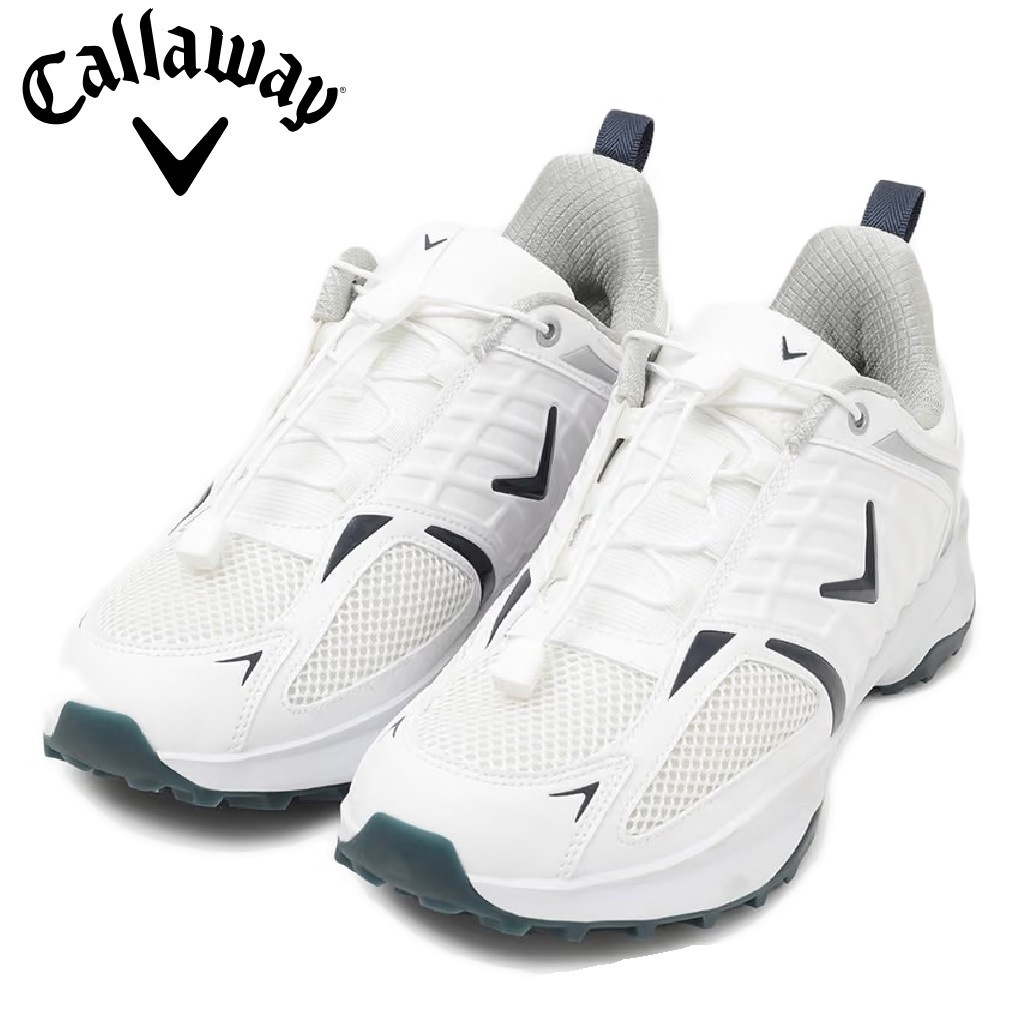 Callaway メンズ ゴルフシューズ ホワイト メンズ スパイクレス ゴルフシューズ FI-3SPKL（ホワイト・サイズ