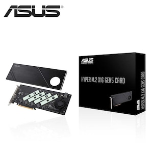 ASUS�b�G�C�X�[�X�bASUS Hyper M.2 x16 Gen5 �J�[�h (PCIe 5.0/4.0) �g���P�[�X�bHYPER-M.2X16-GEN5CAR