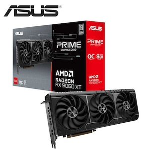 ASUS�b�G�C�X�[�X�bASUS Prime Radeon RX 9060 XT 8GB GDDR6 OC Edition �g���v���t�@������ �I�[�o�[�N���b�N�O���t�B�b�N�{�[�h (8GB)�bPRIME-RX9060XT-O8G