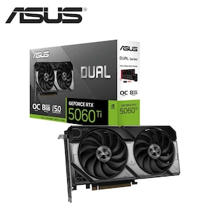 ASUS�b�G�C�X�[�X�bASUS Dual GeForce RTX 5060 Ti 8GB GDDR7 OC Edition �O���t�B�b�N�{�[�h�bDUAL-RTX5060TI-O8G