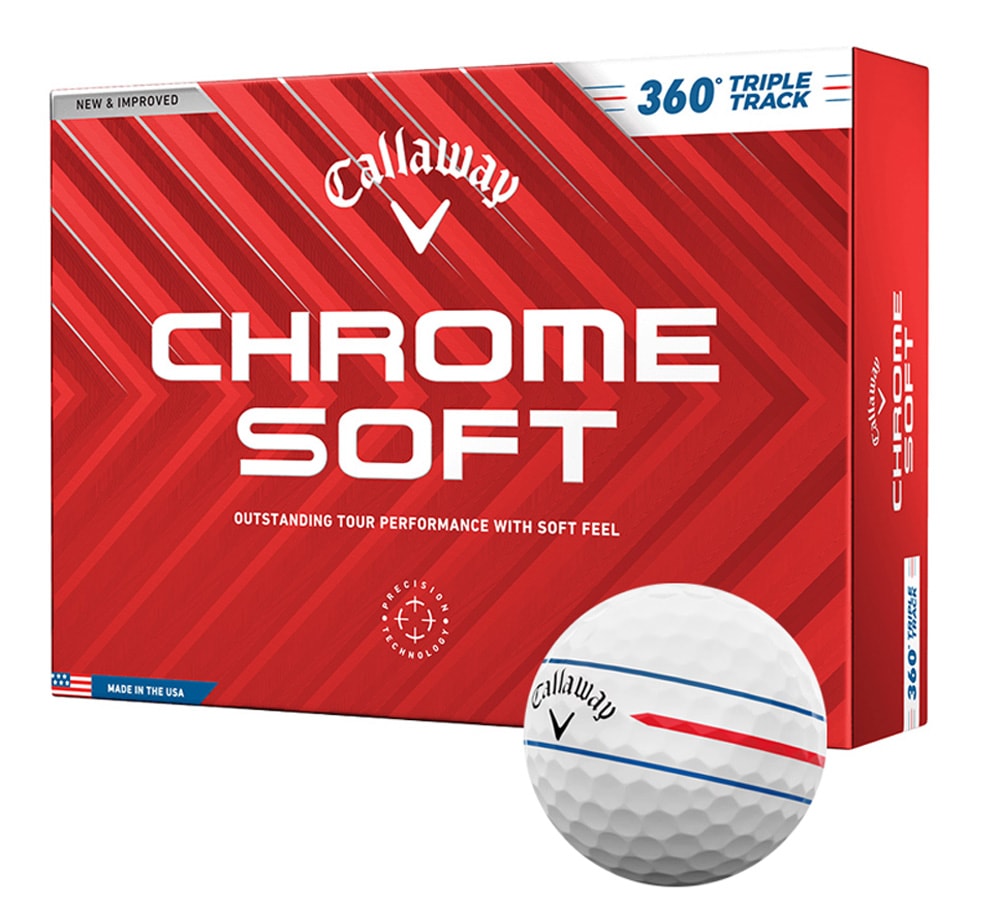 クロムソフトトリプルトラックボール2ダース Callaway 2ダースご購入で送料無料 キャロウェイ クロム ソフト