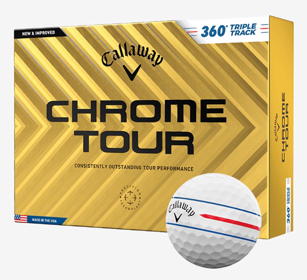 【新品未使用】キャロウェイ クロームツアー 360° ホワイト キャロウェイ CHROME TOUR 360° トリプル・トラック ボール