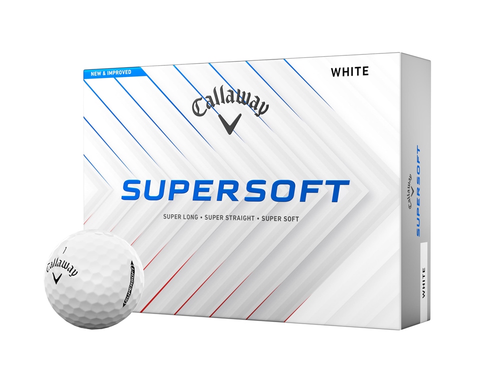 SUPERSOFT SPLATTER 360 レッド ゴルフボール 1ダース 12個入り