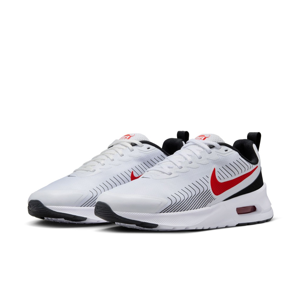 メンズ スニーカー エアマックス ニュアクシス（WHITE/UNIV RED