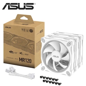 ASUS�b�G�C�X�[�X�bMR120 ARGB FAN 3�p�b�N�V���[�Y 28mm�t���[�� ���ʏƖ� ARGB 120mm �É� PC�P�[�X�t�@���i�z���C�g�j�bMR120 ARGB FAN WHITE 3IN1